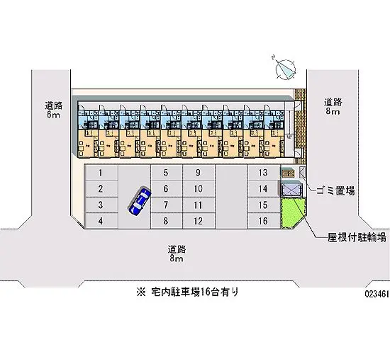 ★手数料０円★石狩市花川南十条　月極駐車場（LP）